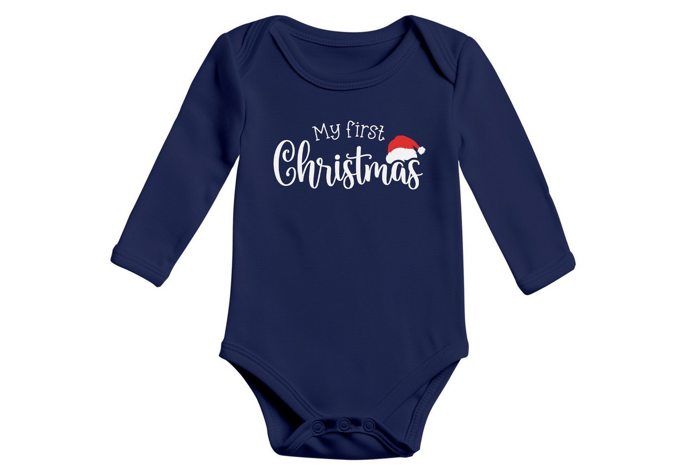 SpecialMe Body Baby Body langarm Aufdschrift My first Christmas Weihnachten XMAS von SpecialMe