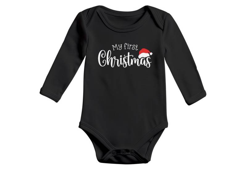 SpecialMe Body Baby Body langarm Aufschrift My first Christmas Weihnachten XMAS von SpecialMe