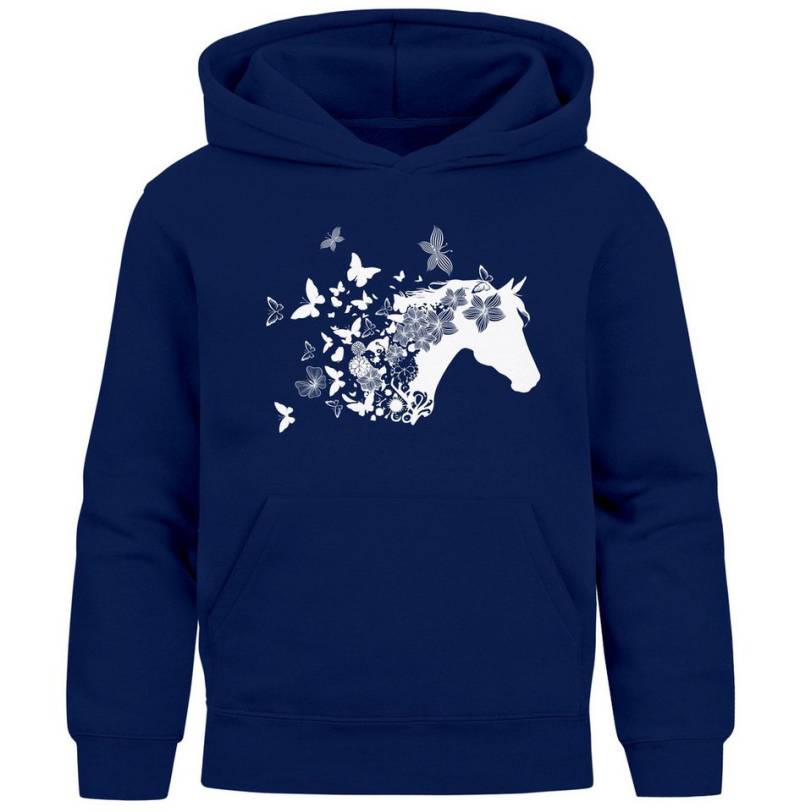 SpecialMe Hoodie Kinder Hoodie Mädchen Pferde Schmetterling Mädchengeschenke mit von SpecialMe