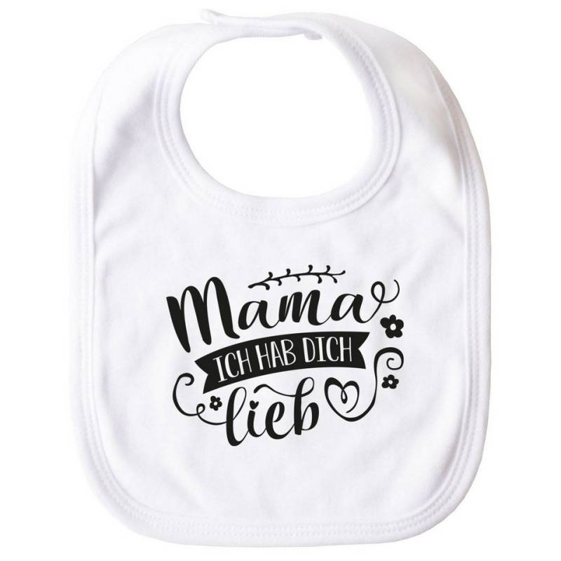 SpecialMe Lätzchen Baby Lätzchen Ich hab dich lieb Geschenk für Mama Muttertag von SpecialMe