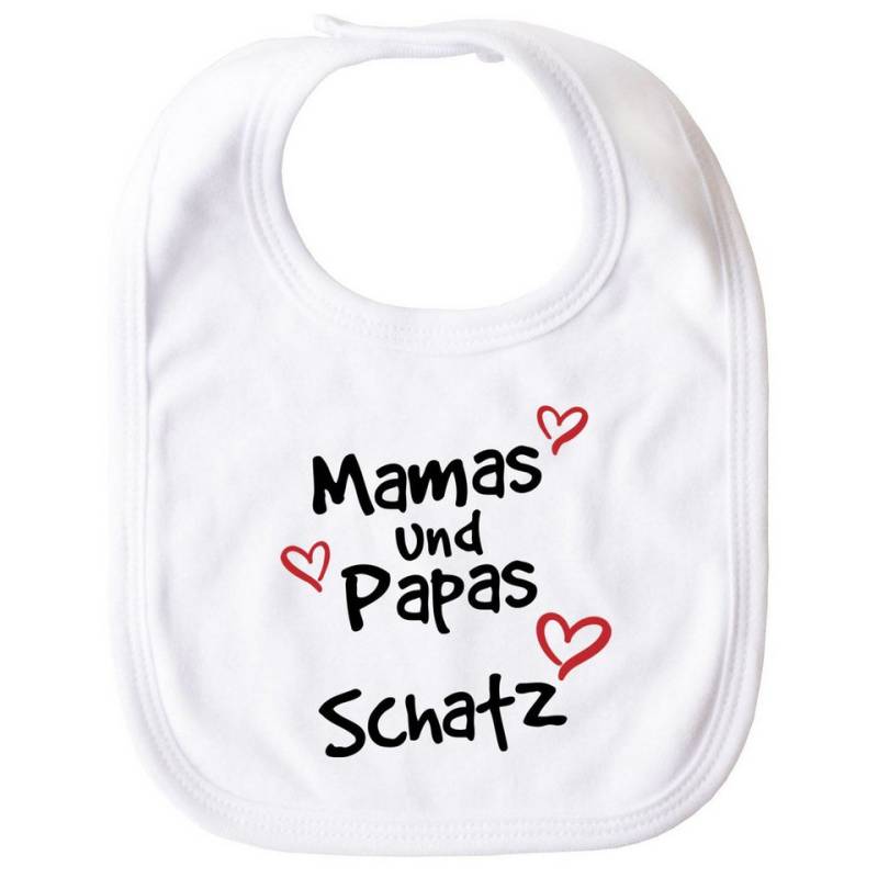 SpecialMe Lätzchen Baby Lätzchen mit Spruch Mamas/Papas Schatz Herz-Motive Baumwolle von SpecialMe