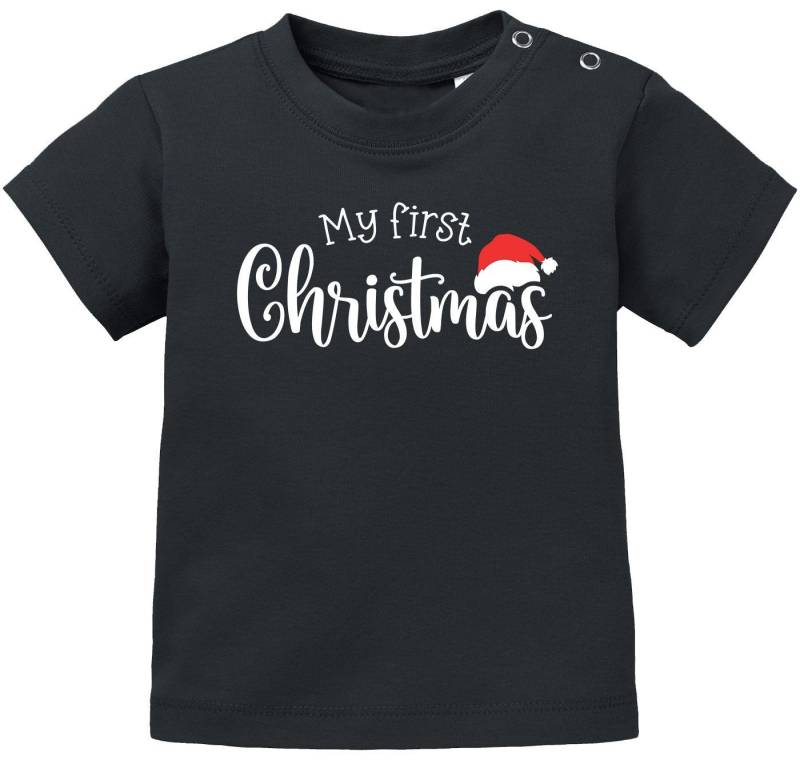 SpecialMe Print-Shirt Baby Shirt kurzarm First Christmas Mein erstes Weihnachten Spruch von SpecialMe