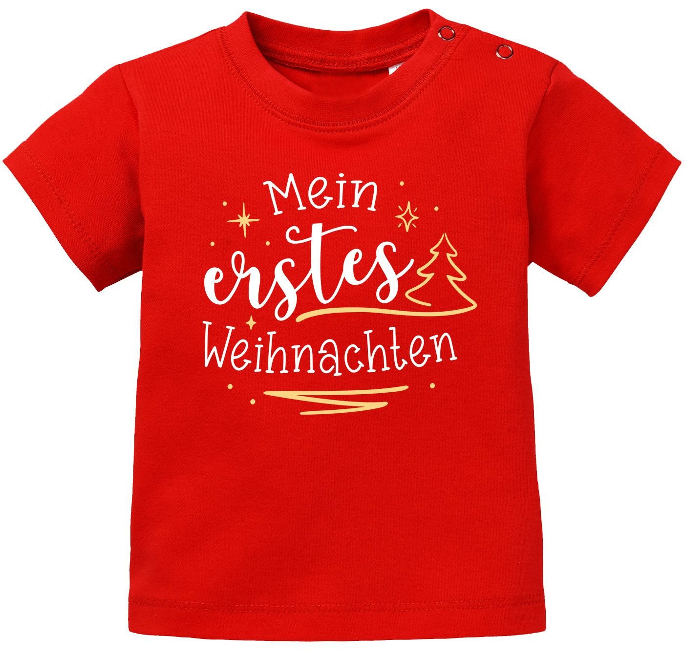 SpecialMe Print-Shirt Baby Shirt kurzarm Spruch Mein erstes Weihnachten Babyshirt von SpecialMe