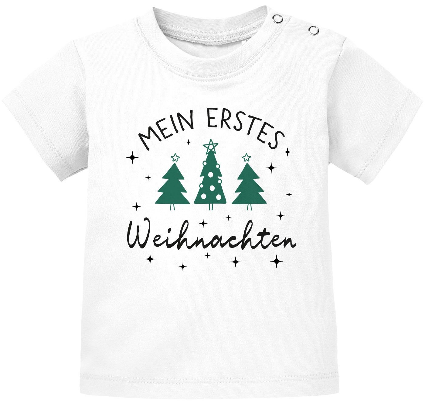 SpecialMe Print-Shirt Baby Shirt kurzarm Spruch Mein erstes Weihnachten Babyshirt von SpecialMe