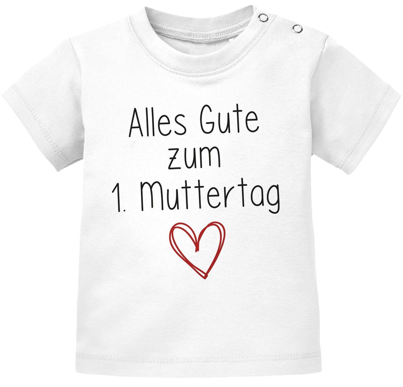 SpecialMe Print-Shirt Baby T-Shirt kurzarm Alles Gute zum 1. Muttertag Herz Geschenk für von SpecialMe