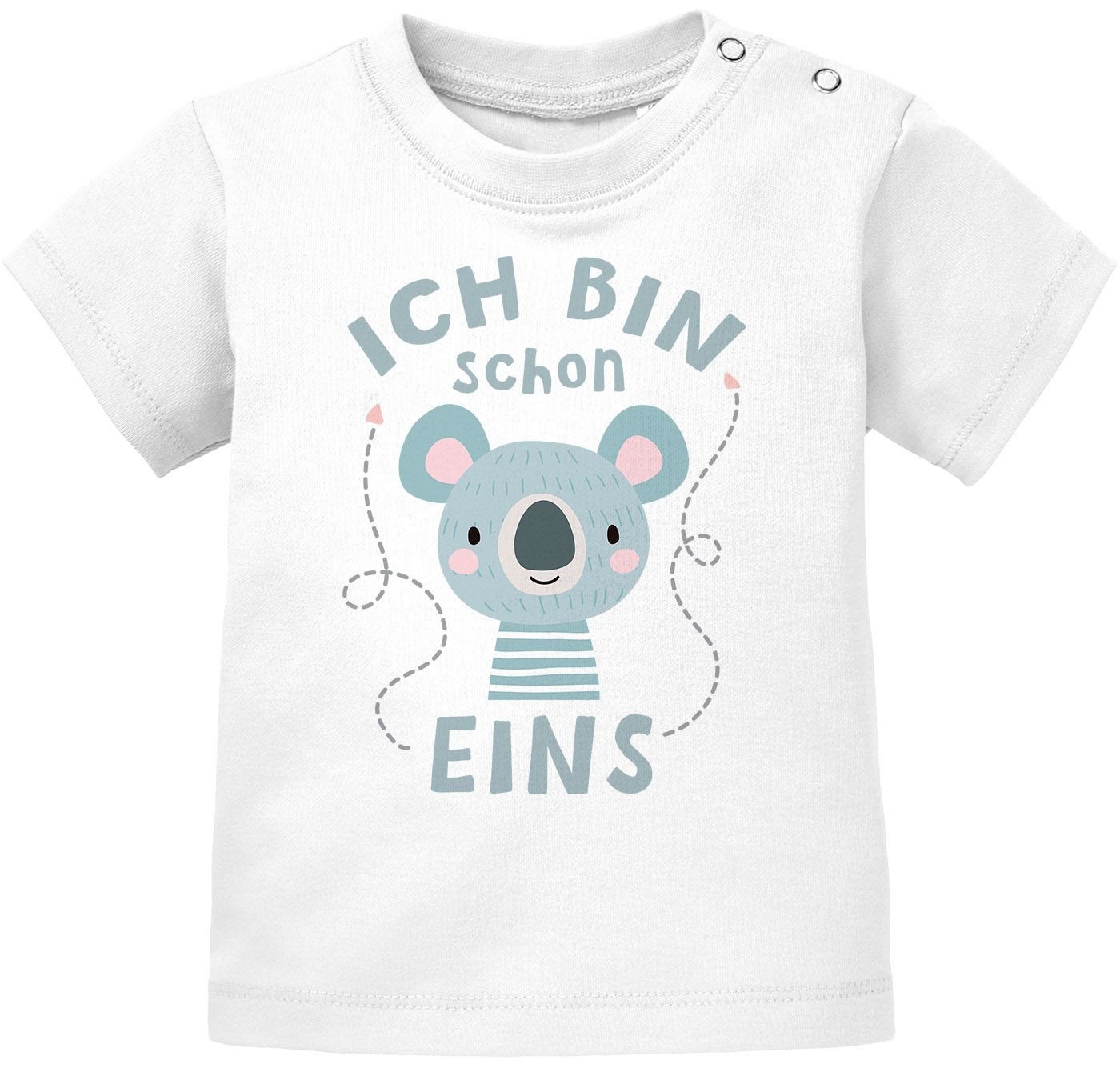 SpecialMe Print-Shirt Baby T-Shirt kurzarm mit Spruch zum Geburtstag ich bin schon eins von SpecialMe
