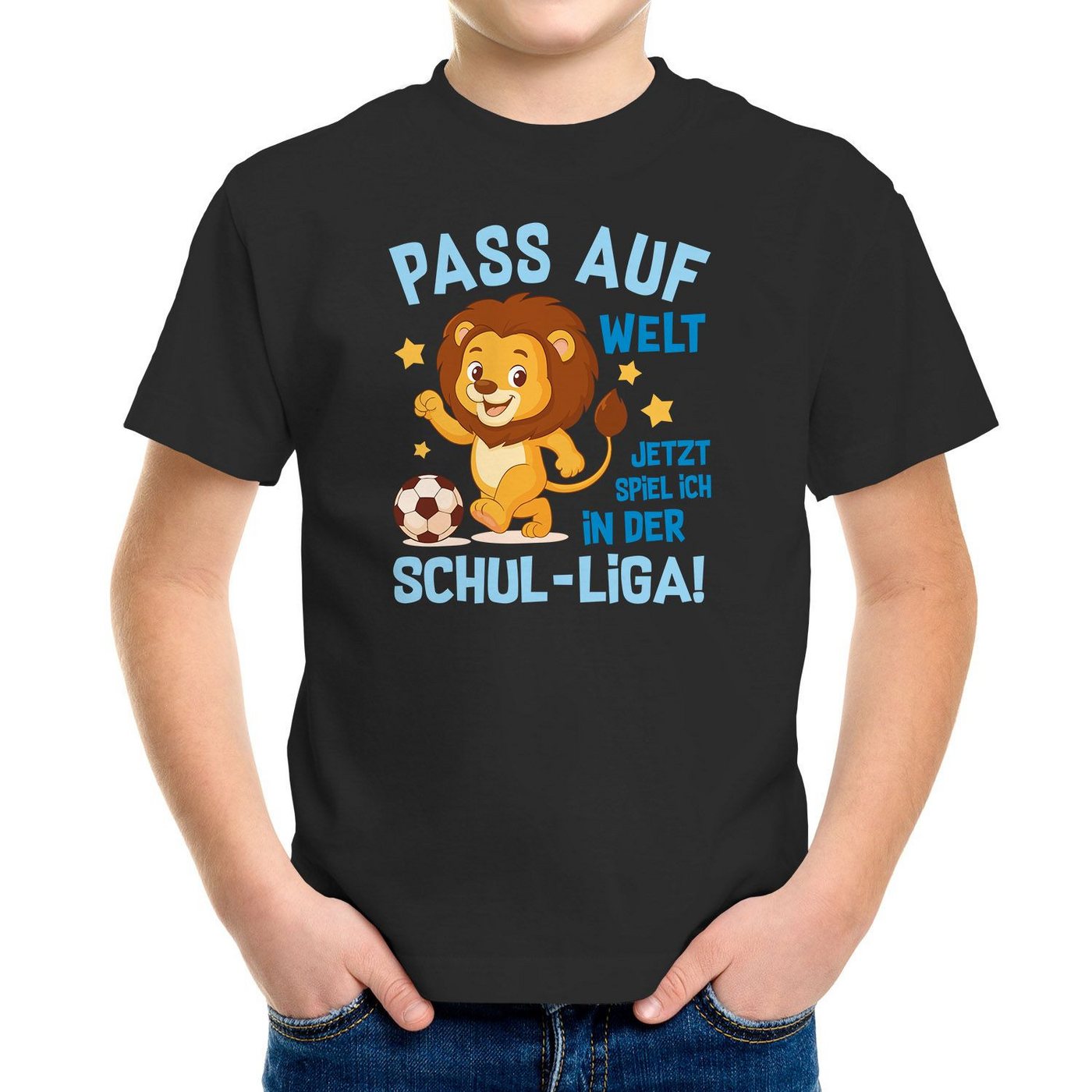 SpecialMe Print-Shirt Kinder Jungen T-Shirt Einschulung Schulkind Fußball Spruch Löwe Fuchs SpecialMe Print-Shirt Kinder Jungen T-Shirt Einschulung Schulkind Fußball Spruch Löwe Fuchs von SpecialMe