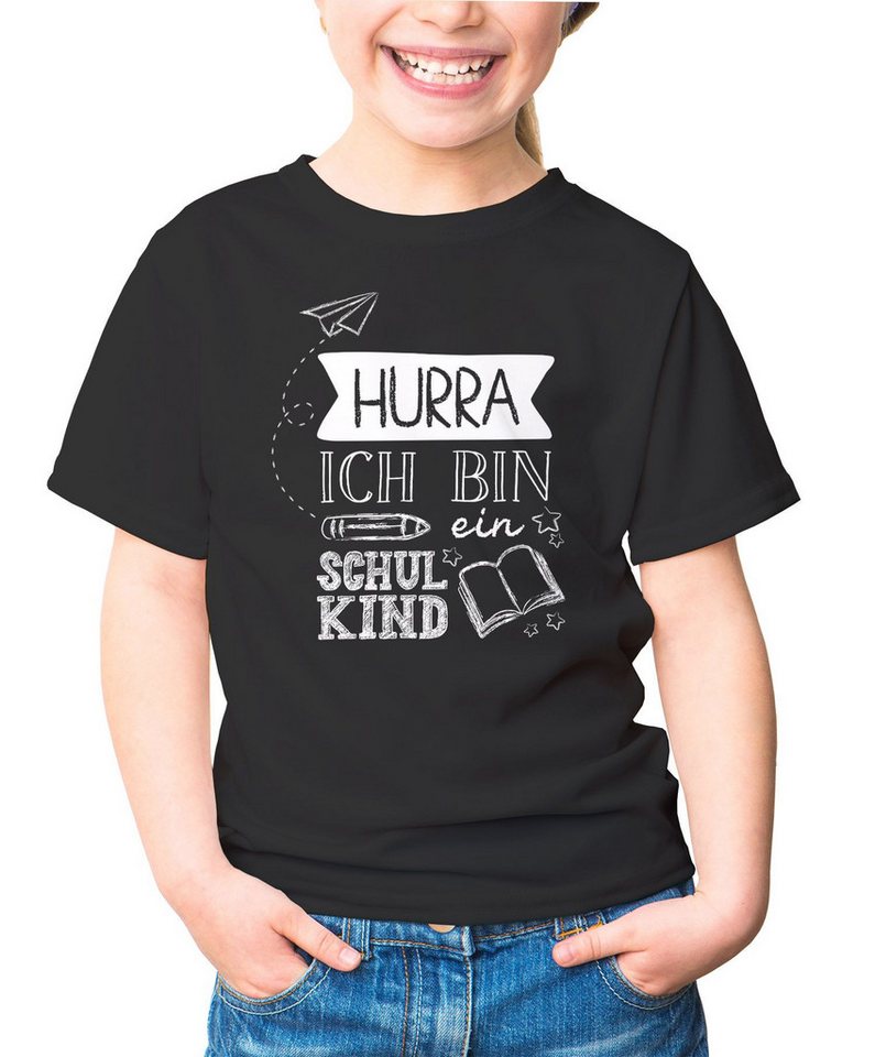 SpecialMe Print-Shirt Kinder Mädchen T-Shirt mit Spruch Hurra Ich bin ein Schulkind SpecialMe Print-Shirt Kinder Mädchen T-Shirt mit Spruch Hurra Ich bin ein Schulkind von SpecialMe