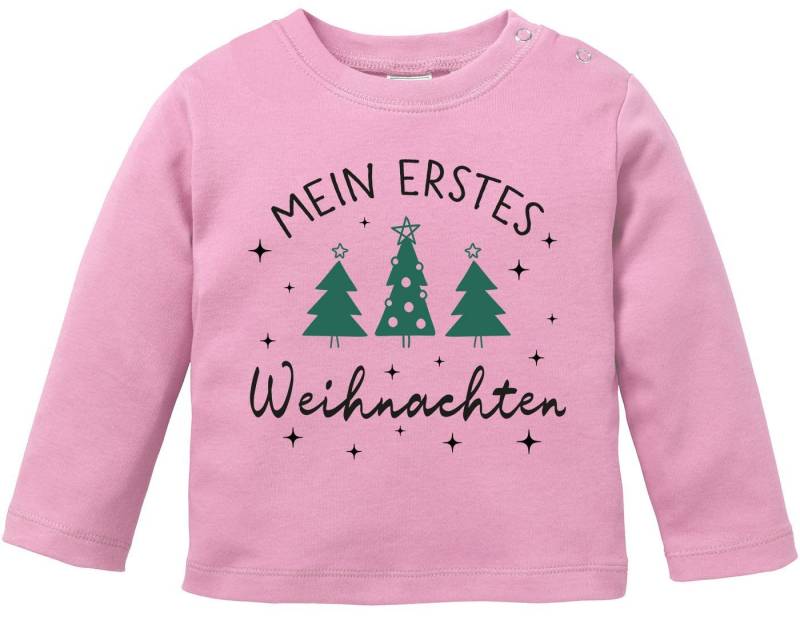 SpecialMe Rundhalsshirt Baby Langarmshirt Mein erstes Weihnachten Babyshirt Weihnachtsmotiv von SpecialMe