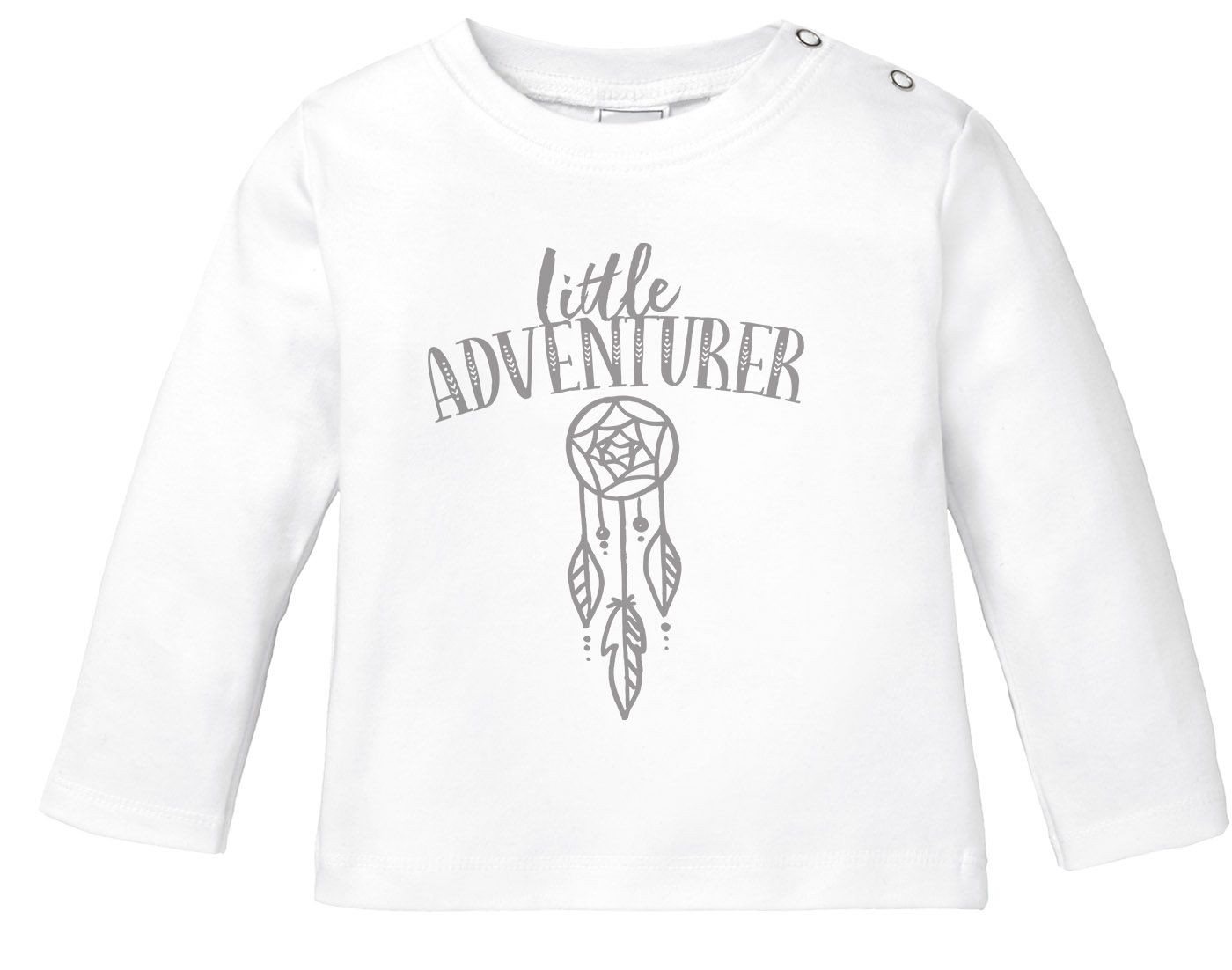 SpecialMe Rundhalsshirt Baby Langarmshirt Traumfänger Aufschrift little Adventure Mädchen von SpecialMe