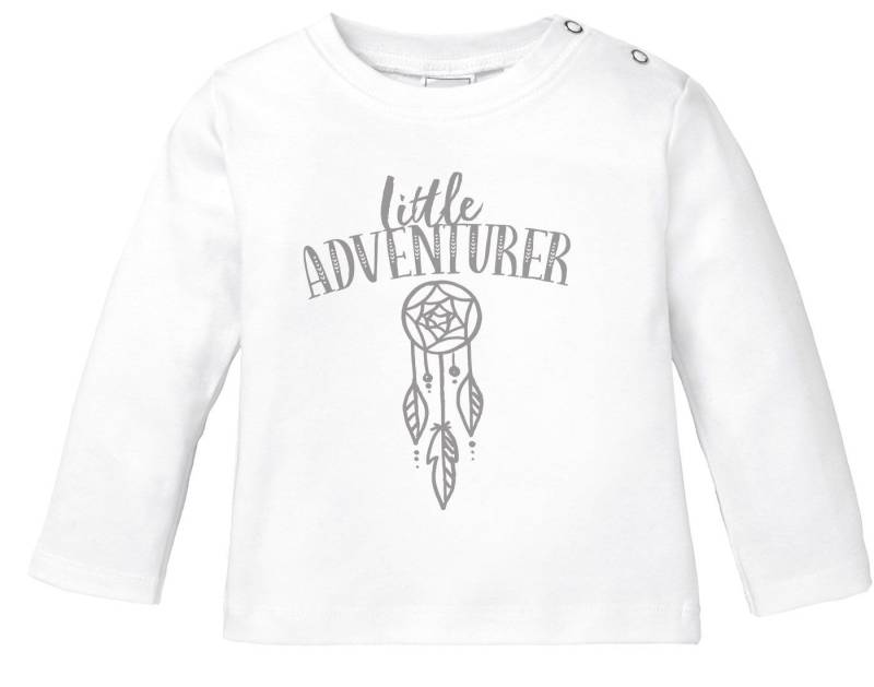 SpecialMe Rundhalsshirt Baby Langarmshirt Traumfänger Aufschrift little Adventure Mädchen von SpecialMe