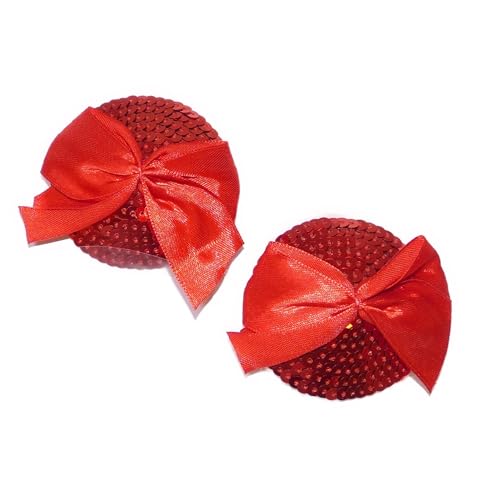 SpecialUnderwear Nippelcover Rund Rot Schleife Rot Size:Einheitsgröße von SpecialUnderwear