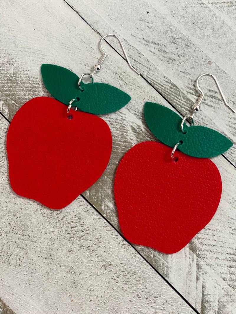 Lehrer Wertschätzung Ohrringe Apfel von SpeckledSparrowTX