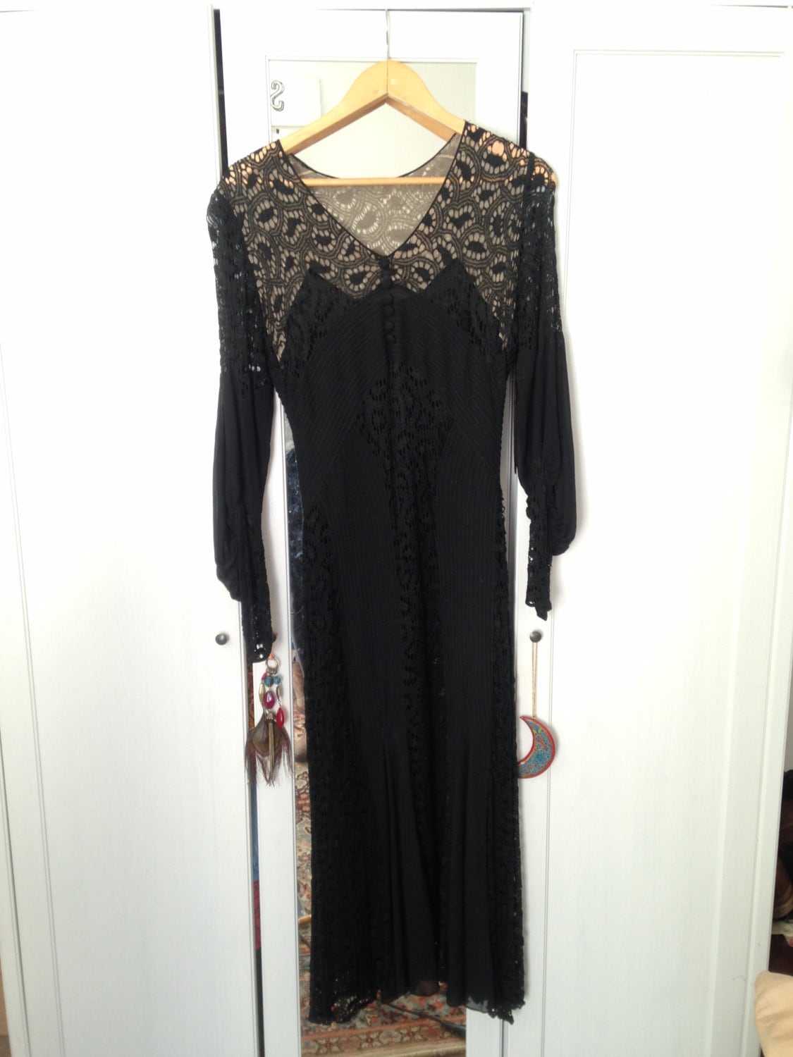 Vintage Original 1930 Spitze Flapper Kleid. Schöne Gatsby Stil Vintage Original 1930 Spitze Flapper Kleid. Schöne Gatsby Stil von SpeckledVintage