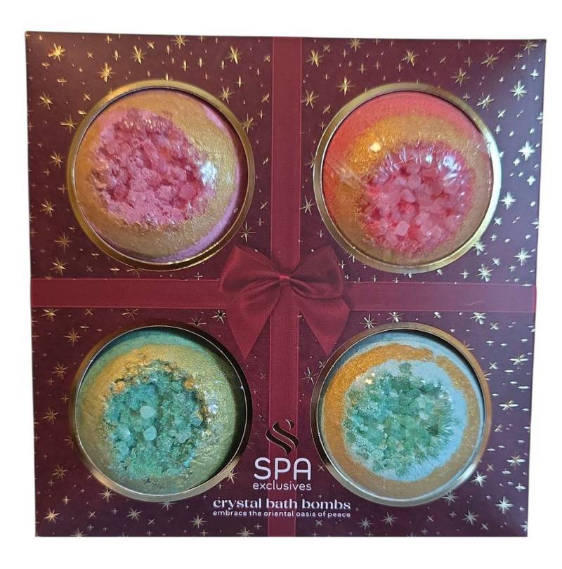 Spectrum Badekugel Badekugeln Geschenkset 4 Stück sprudelnde Badekugeln von Spectrum