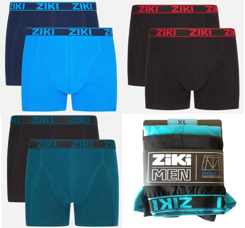 Spectrum Boxer Herren Boxer uni Baumwollstretch 4 Stück von Spectrum