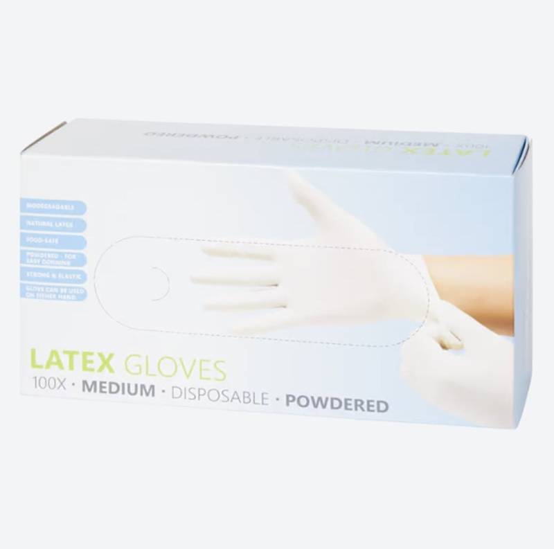 Spectrum Einweghandschuhe Latex-Handschuhe Einmalhandschuhe Einheitsgrösse 100 Stück (100-St) von Spectrum