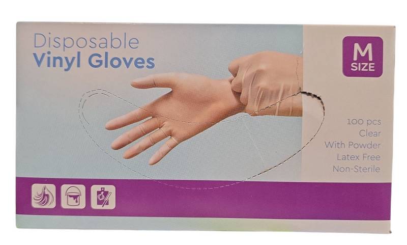 Spectrum Einweghandschuhe Vinyl-Handschuhe Einmalhandschuhe 100 Stück (100-St) von Spectrum