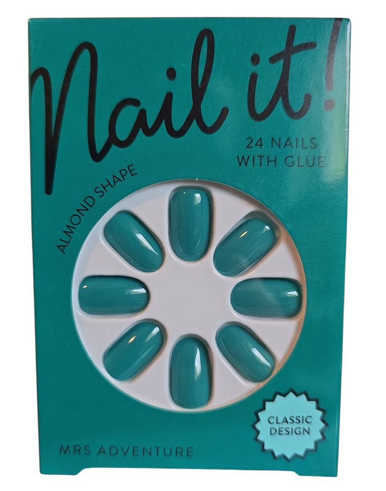 Spectrum Kunstfingernägel Kunstnägel 24 Stück mit Kleber von Spectrum