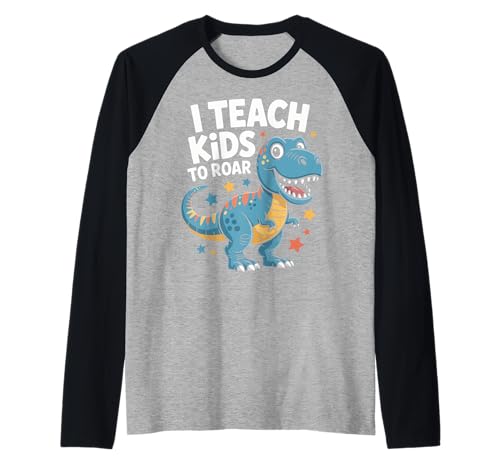 Sprachtherapeut I Teach Kids to Roar Dinosaurier Dino Raglan von Speech Language Pathalogist Therapy