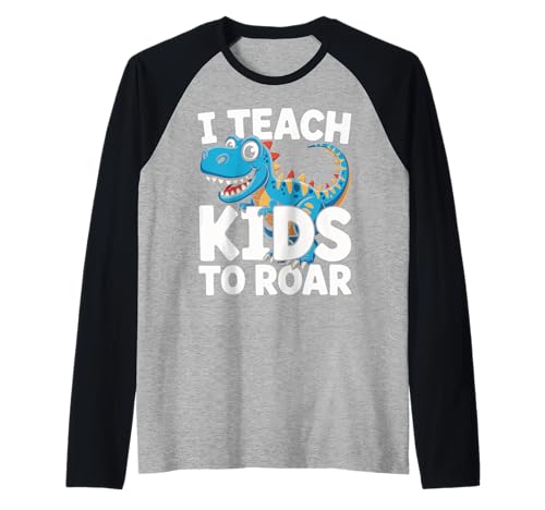 Sprachtherapeut I Teach Kids to Roar Dinosaurier Dino Raglan von Speech Language Pathalogist Therapy
