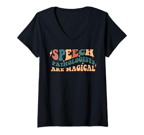 Damen Sprachpathologe - Jeder verdient eine Stimme T-Shirt mit V-Ausschnitt von -Speech Language Pathologists-