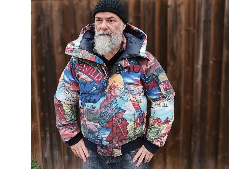 Bomberjacke Polo Ralph Lauren in L Comicstil Expedition Nord Wie Daunenjacke Seltene Winterjacke Ein Hingucker von SpeedCowboy