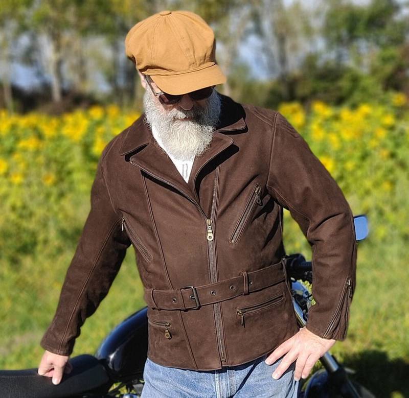 Lederjacke Highway1 in M Schweres Leder Für Motorradfahrer Ideal Chopper Oder Oldtimer Super Qualität von SpeedCowboy