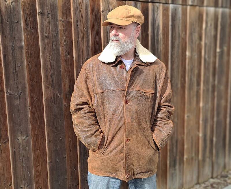 Vintage Lederjacke Von Alpaco Aus Weichem Angenehmem Leder Mit Fellkragen Das Hat Eine Wunderbare Used Patina von SpeedCowboy