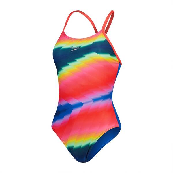 SPEEDO Damen Badeanzug ALOV FIXXBK 1PC AF BLUE/PINK von Speedo