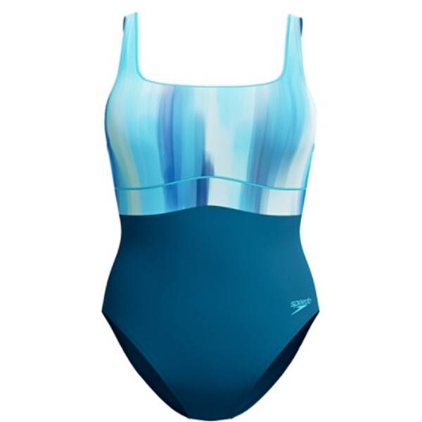 SPEEDO Damen Badeanzug Womens Shaping ContourEclipse Printed Swimsuit von Speedo