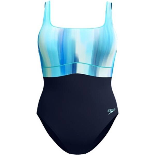 SPEEDO Damen Badeanzug Womens Shaping ContourEclipse Printed Swimsuit von Speedo