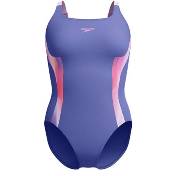 SPEEDO Damen Badeanzug Womens Shaping Printed Splice Swimsuit von Speedo