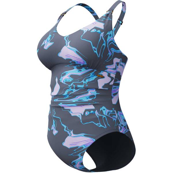 SPEEDO Damen Badeanzug Womens Shaping Printed V Neck 1 Piece von Speedo