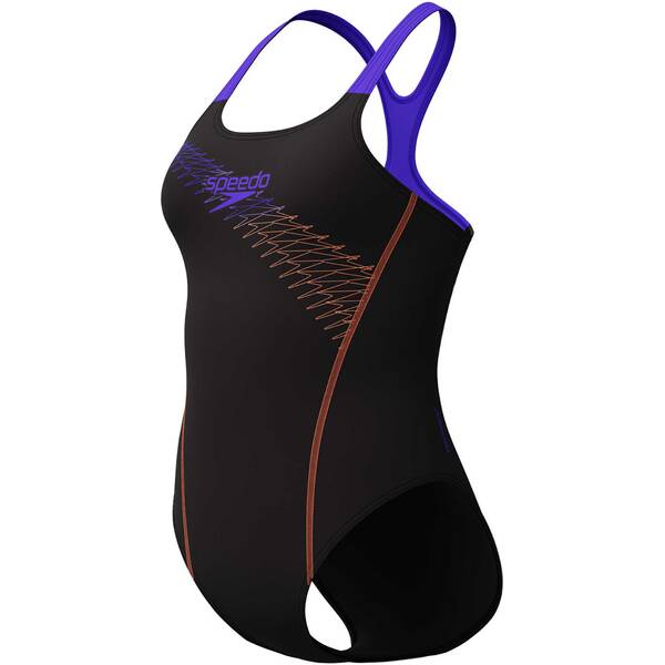 SPEEDO Damen Schwimmanzug MEDLEY LOGO MDLT ORANGE von Speedo