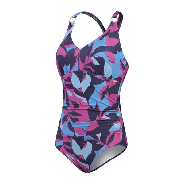 SPEEDO Damen Schwimmanzug SPDSCU VNCK PRNT 1PC AF BLUE/PINK von Speedo