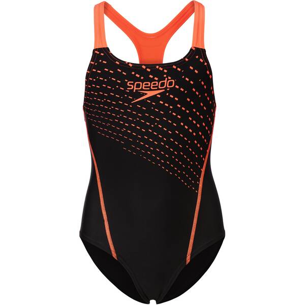 SPEEDO Kinder Badeanzug MEDLEY LOGO MDLT JF BLK/RED von Speedo