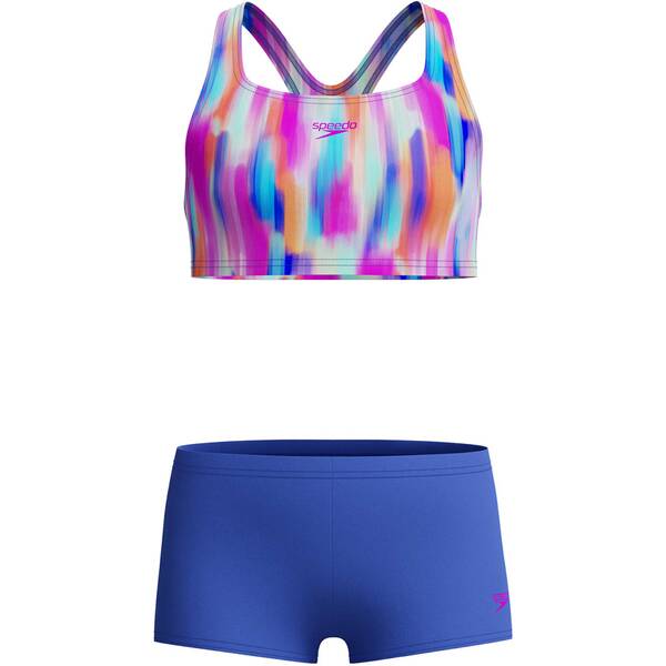 SPEEDO Kinder Bikini Girls Allover 2PC Boyleg Short von Speedo