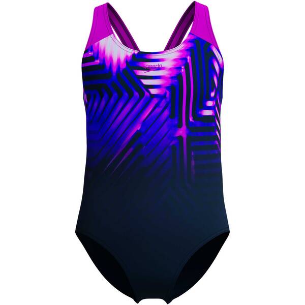 SPEEDO Kinder Schwimmanzug Girls Digi Placement Splashback von Speedo