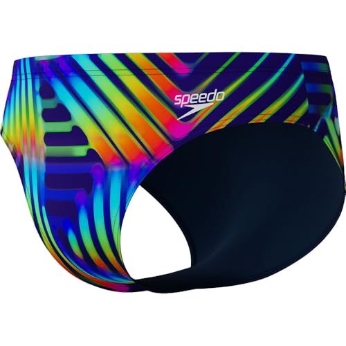 Speedo Allover Digital 8cm Swimming Brief UK 32 von Speedo