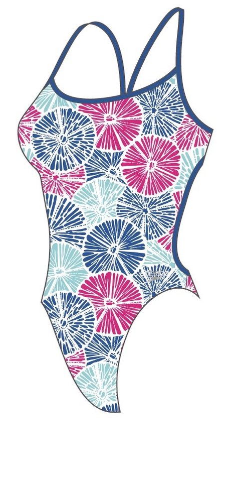 Speedo Badeanzug ALOV DIGI VBK BLUE/PINK CHROMA BLUE/ELECTRICPNK/W von Speedo