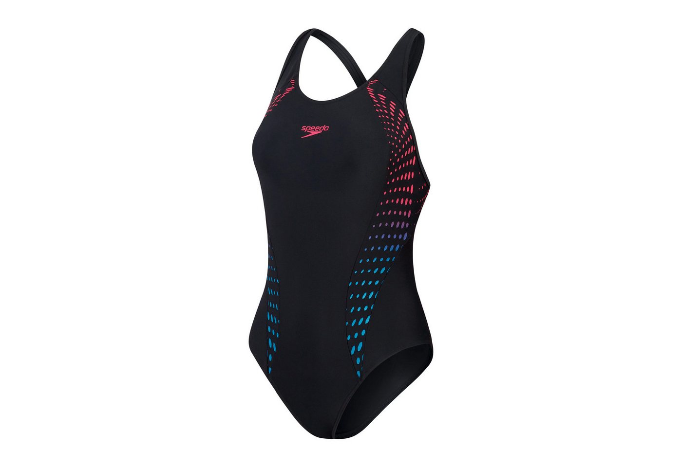 Speedo Badeanzug ALV PNL LNBK AF BLACK/PURPLE (1-St) von Speedo