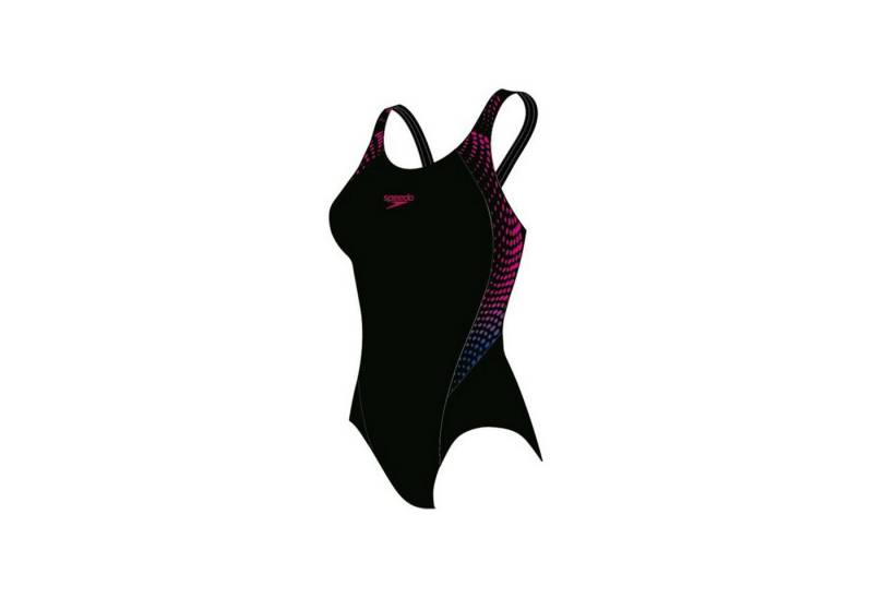 Speedo Badeanzug ALV PNL LNBK AF BLACK/PURPLE BLACK/MAGENTA/POOL von Speedo