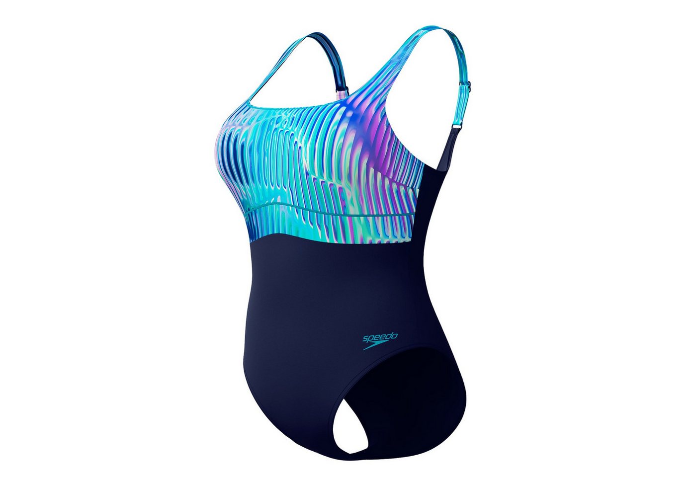 Speedo Badeanzug Contour Eclipse Shaping Schwimmanzug mit verstellbaren Trägern von Speedo