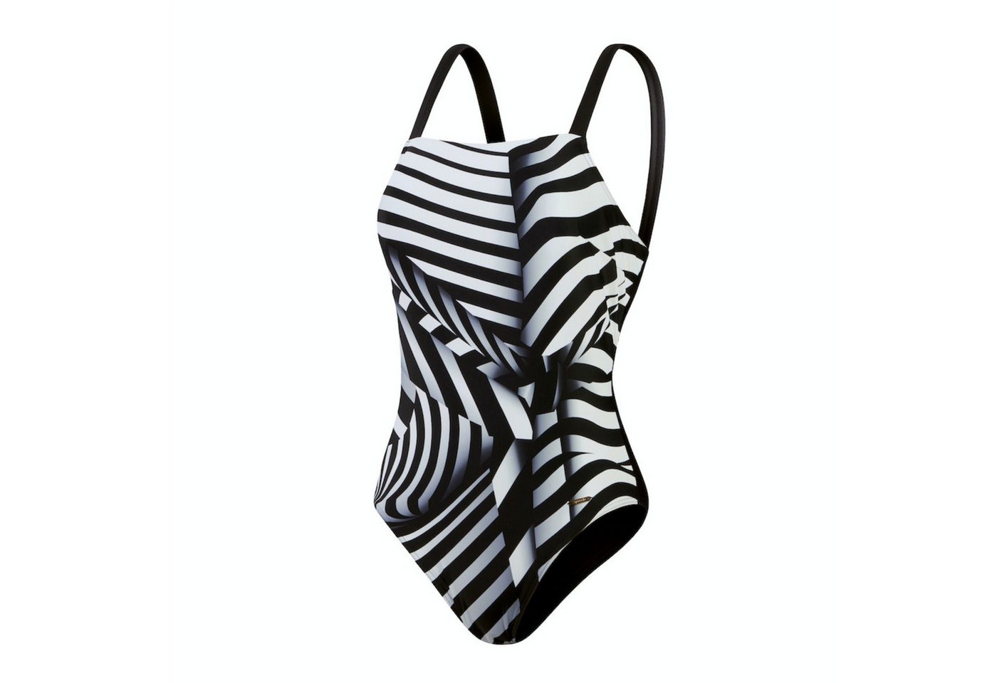 Speedo Badeanzug Formender bedruckter asymmetrischer Schwimmanzug für Damen von Speedo