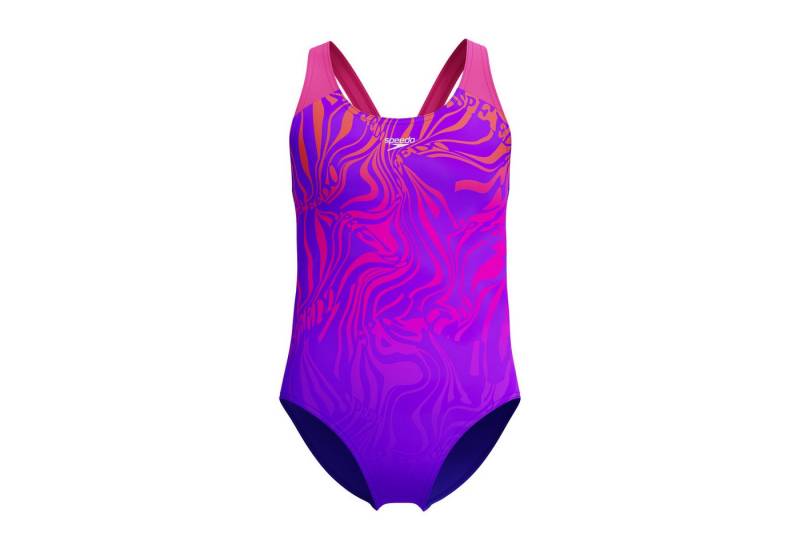 Speedo Badeanzug Girls Digital Placement Splashback für Mädchen (1-St) schnell trocknend von Speedo