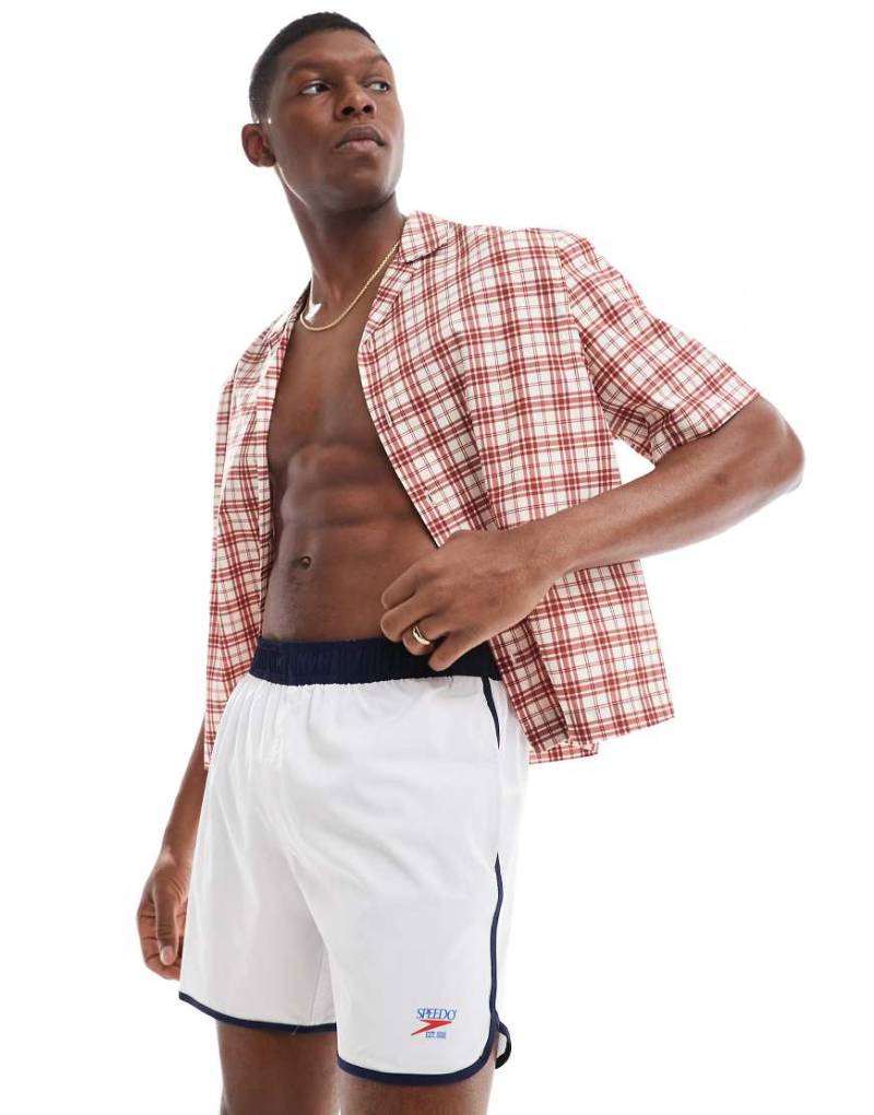 Speedo - Bademode - Volley-Badeshorts in Weiß mit 16 Zoll Schrittlänge von Speedo