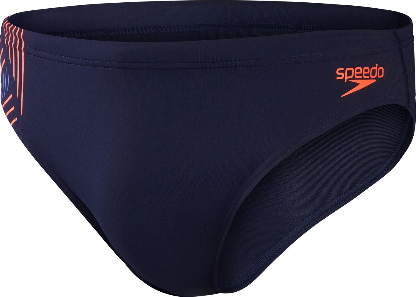 Speedo Badeslip TECH PNL 7CM BRF AM NAVY/ORANG von Speedo