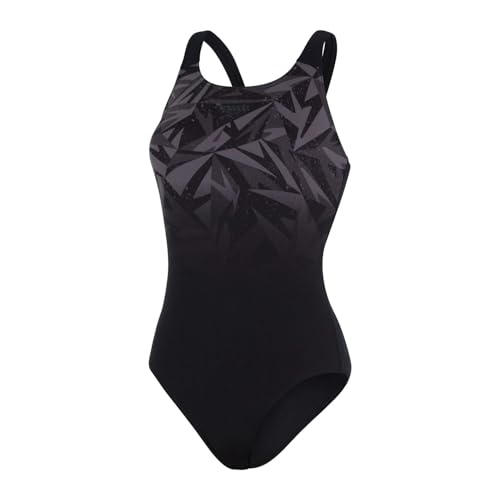Speedo - Badpak - Hyperboom Placement Muscleback - Zwart/Grijs - 38 (M) von Speedo
