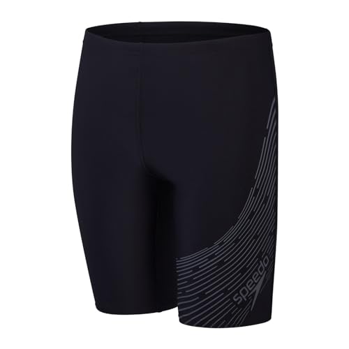 Speedo Boy's Medley Logo Schwimmhose, Schwarz,140 von Speedo